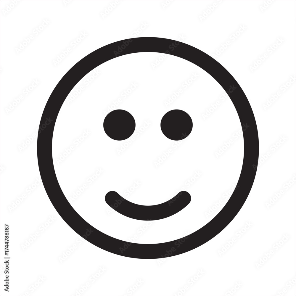 Fototapeta premium Emoticons icon . Happy and sad emoji symbols. Emoticons with different moods. Smile sign.