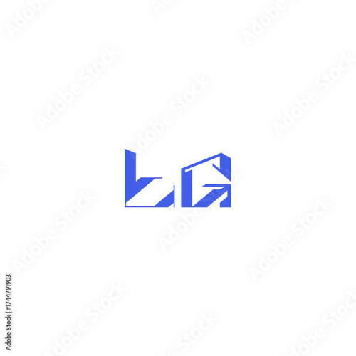 Free Download monogram initial logo design square concept abstract TG techno geometric style letter - GFXLoad