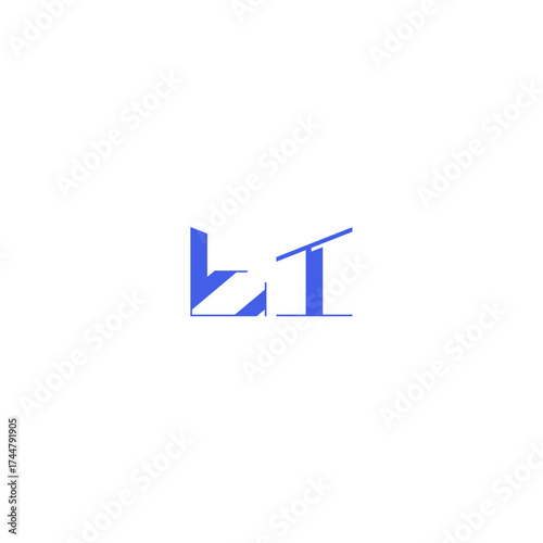 Free Download monogram initial logo design square concept abstract TI techno geometric style letter - GFXLoad