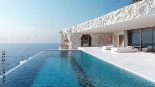 Luxury Villa with Infinity Pool Overlooking the Ocean.