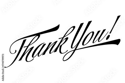 Thank You ! - Thank You message for card, presentation, business. Expressing gratitude, acknowledgment and appreciation
