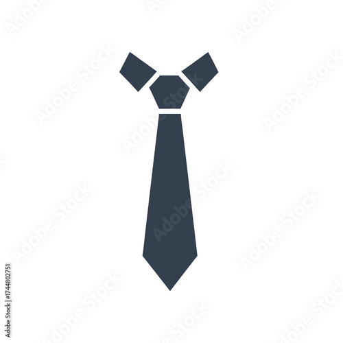 Business Tie Icon in Formal Attire Style for Office, Corporate, or Professional Use