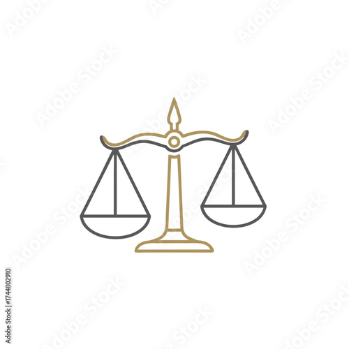 Balanced Scales Illustration Representing Justice and Fairness in Legal Systems