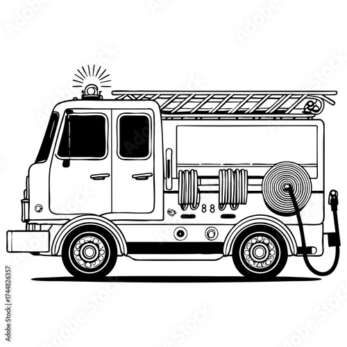 Fire Truck Illustration