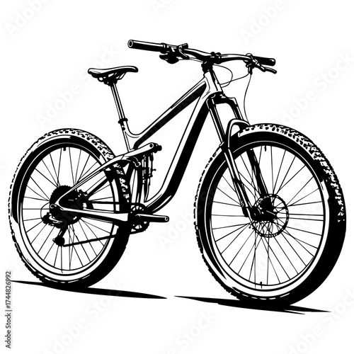 Mountain Bike Coloring Page