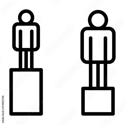 Equity Vector Line Icon Design