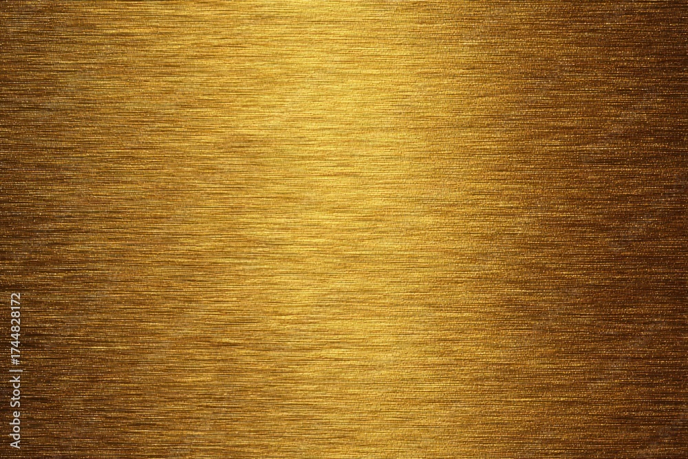 Fototapeta premium Brushed metal texture in gold providing a seamless and elegant background for various design applications