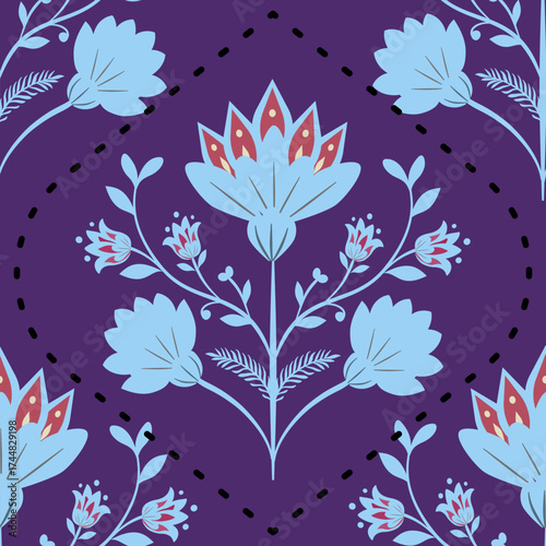 Abstract flora, Geometric Ethnic traditional seamless,Knitting,Navajo Native American Indian, tribal, traditional, pattern design for carpet, print, wrap, decorative, illustration, Fabric, Wallpaper, 