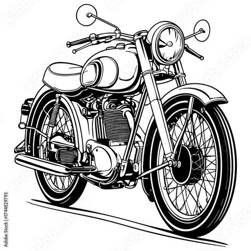 Classic Vintage Motorcycle