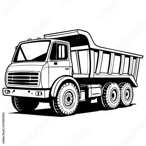 Dump truck vehicle