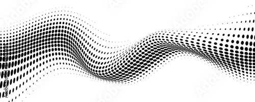 Grunge halftone background wave calming rhythms elements design vector illustration fit for social media post, poster, banner, header, web, wallpaper