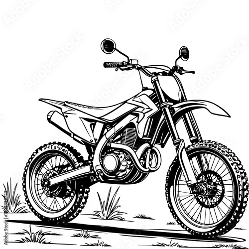 Dirt bike coloring page