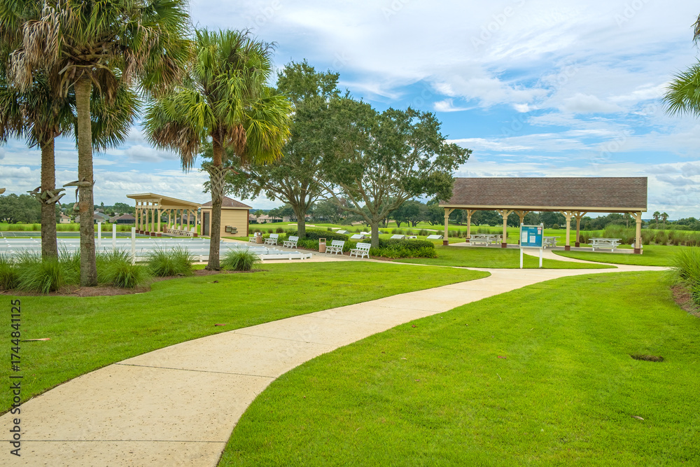 Fototapeta premium Recreational park for seniors in the Villages Florida.