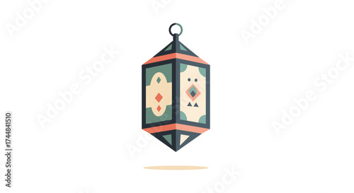 Traditional Islamic lantern for Ramadan and Eid celebrations.
