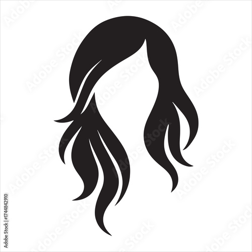woman with long hair