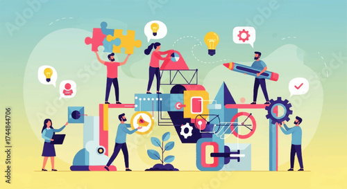 Creative Team Collaborating on Innovative Project Ideas.