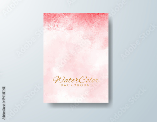 Cards with watercolor background. Design for your cover, date, postcard, banner, logo.