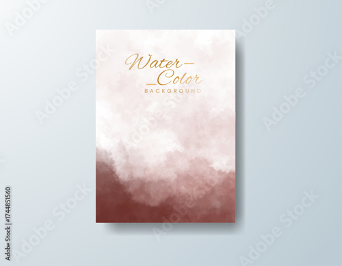 Cards with watercolor background. Design for your cover, date, postcard, banner, logo.
