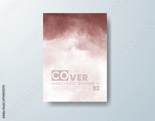 Cards with watercolor background. Design for your cover, date, postcard, banner, logo.