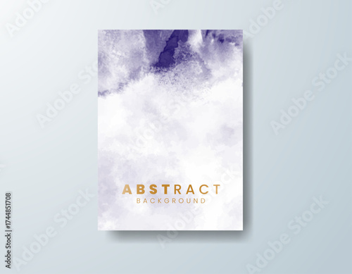 Cards with watercolor background. Design for your cover, date, postcard, banner, logo.