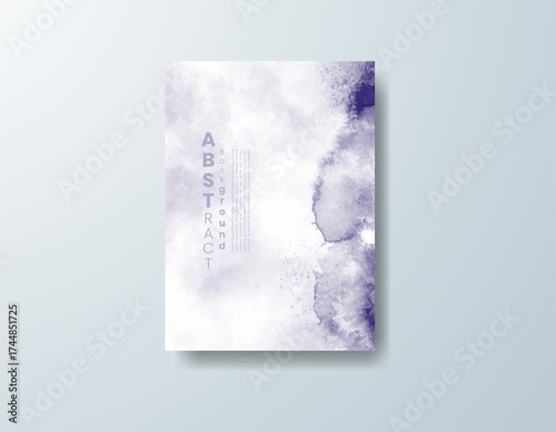 Cards with watercolor background. Design for your cover, date, postcard, banner, logo.