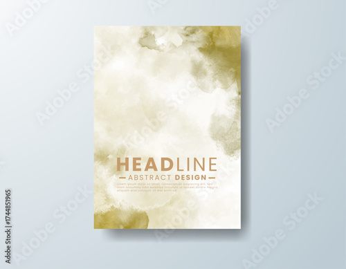 Cards with watercolor background. Design for your cover, date, postcard, banner, logo.
