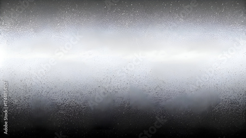 Abstract Grayscale Image of Water Droplets on a Foggy Window