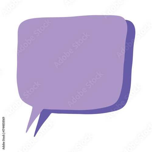 Hand drawn speech bubble Blank empty message box Textbox frame for banners, price tags, stickers, design