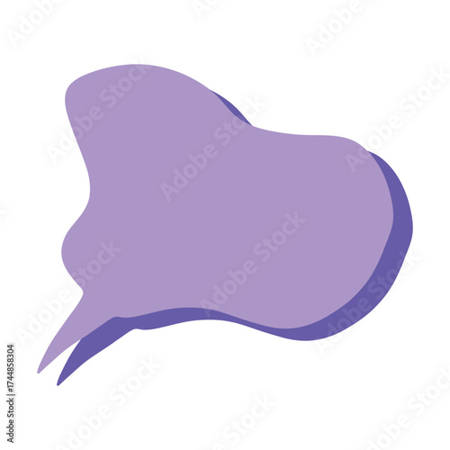 Hand drawn speech bubble Blank empty message box Textbox frame for banners, price tags, stickers, design