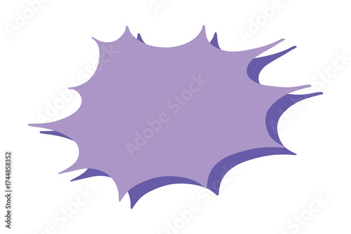Hand drawn speech bubble Blank empty message box Textbox frame for banners, price tags, stickers, design