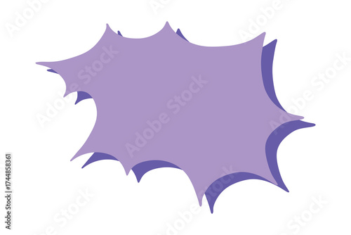 Hand drawn speech bubble Blank empty message box Textbox frame for banners, price tags, stickers, design