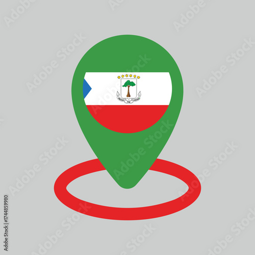 Equatorial Guinea flag in Location icon