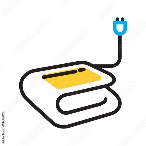 Vector multi color icon for Heat pad