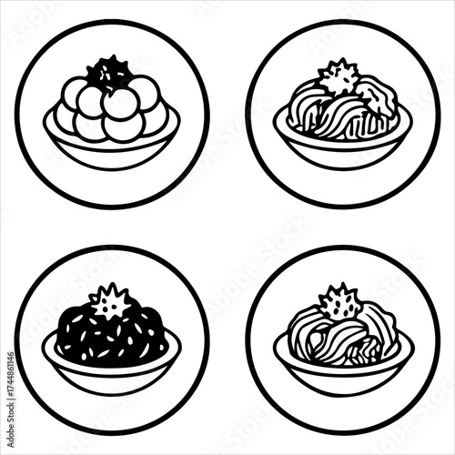 A Hearty Untraditional Spaghetti with Meatballs, the Classic Dish Italian American Comfort food, Smothered in Rich Tomato Sauce for a Savory Gourmet Dinner or Lunch