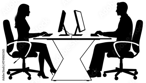 silhouette of a woman sitting in a cafe