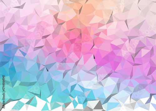 abstract colorful low poly background, abstract geometric background, abstract triangle background