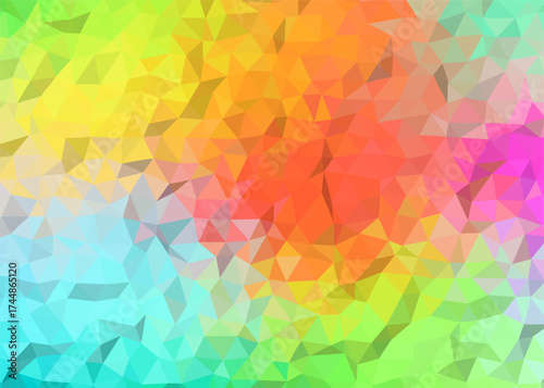 abstract colorful low poly background, abstract geometric background, abstract triangle background