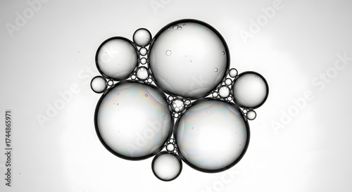 Macro Photography of Bubbles: Abstract Art of Water Droplets and Air Spheres
