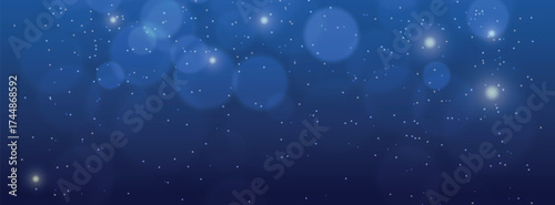 Abstract blue christmas facebook cover template