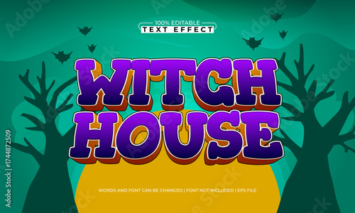 witch house editable text effect