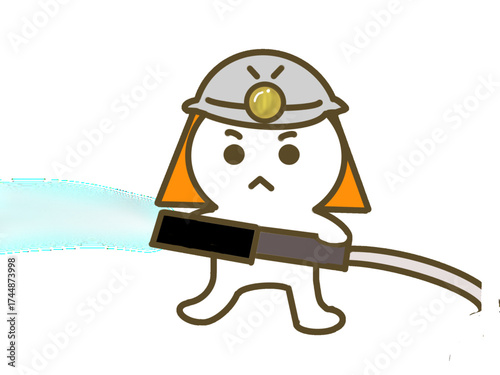 Cute Firefighter Character / かわいい消防士キャラクター