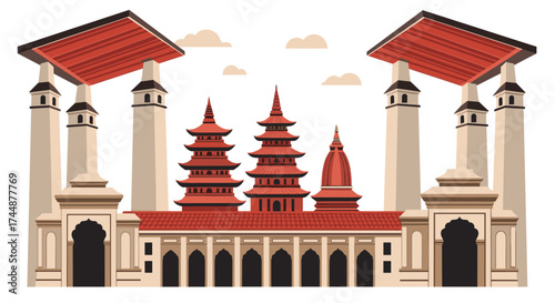 A stunning display of ancient architecture and cultural heritage.