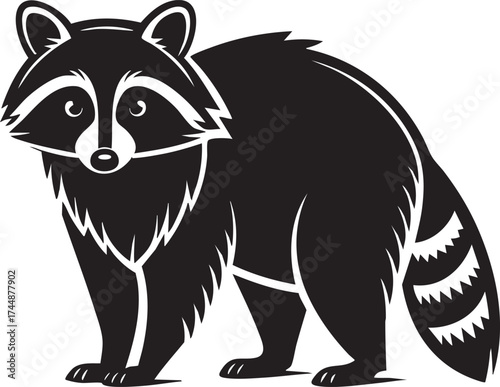 Vector illustration of a fox and wolf animal