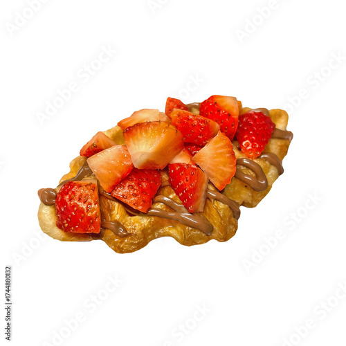 Strawberry Chocolate croffle