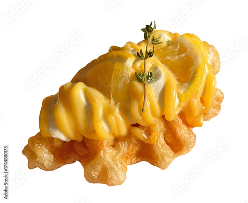 Lemon croffle