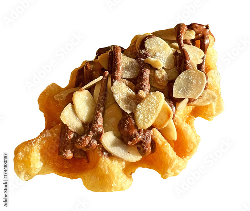 Almond chocolate croffle