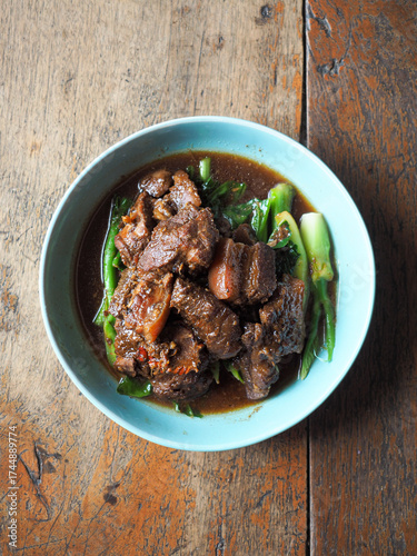 pork bone and belly stew