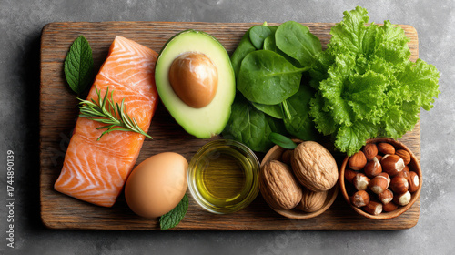 Discovering glp-1 foods in a modern kitchen with fresh ingredients for healthy eating
