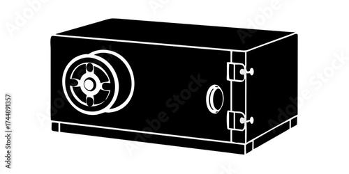 bank safe with money