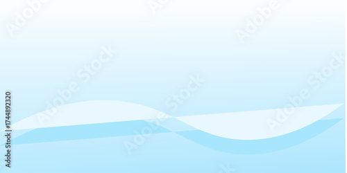 Abstract white wavy glowing lines on a blue background. Futuristic digital high-technology pattern. Health Care concept simple art